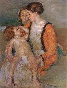 Mary Cassatt Mother and her children oil on canvas